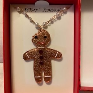 Betsey Johnson Gingerbread Necklace